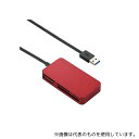 エレコム MR3-A006RD メモリリーダライタ USB3.0対応 SD、microSD、MS、XD、CF対応 スリムコネクタ レッド