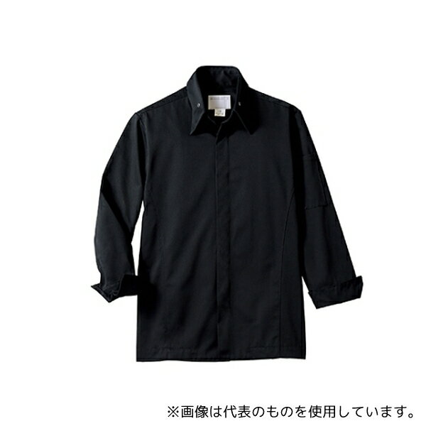 住商モンブラン 6-1023 L コックコート 男女兼用 長袖 黒