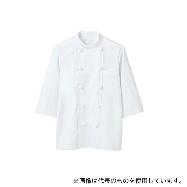 住商モンブラン 6-603 LL コックコート 男女兼用 七分袖 白