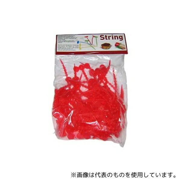 Decorfood 5092300 カルタファタ用 ストリング(シリコン製結びヒモ)赤 50個入