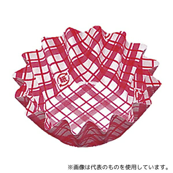 アヅミ産業 5号深 紙カップ ココケース 丸型(500枚入) 赤