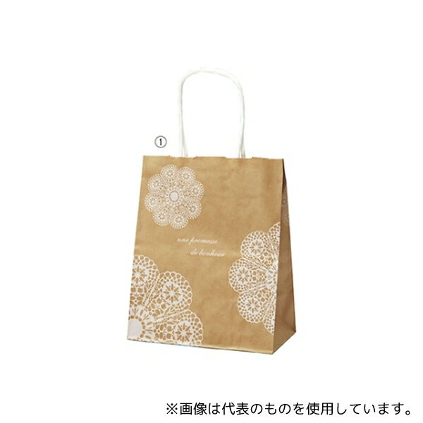 ストア・エキスプレス 61-800-88-4 レースィ 手提げ紙袋 白 26×15×28 1セット(50枚入)