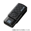 サンワサプライ ADR-MCU2SWBK microSDカードリーダーブラック