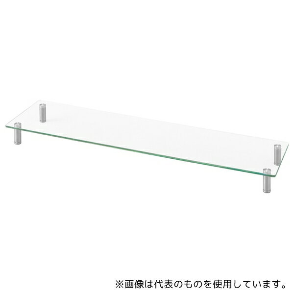 アイリスオーヤマ MNS-1000G モニター台 ガラスタイプ W1000