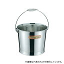 クローバー 10017810 18-8 ワイヤーバネ把手バケツ 10L(3)