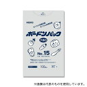 HEIKO 6763315 HEIKO ポリ袋 ボードンパック 4つ穴ありタイプ 厚み0.02mm No.15 100枚(3)