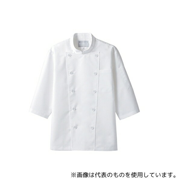 住商モンブラン 6-821 L コックコート 男女兼用 7分袖 白