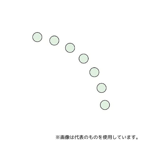 Stationeries （Talents） - ユニット 819-65 ドア開閉表示ステッカー 丸型 蓄光 1組(7枚入)