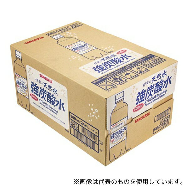 日本サンガリアベバレッジカンパニー 19141 伊賀の天然水強炭酸水PET 500mL 24本