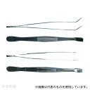 LLG Labware 9160388 SUS304フラットピンセット 曲 145mm(4)