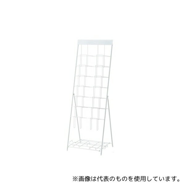 ストア・エキスプレス 61-553-2-4 スマートカタログスタンド A4 2列7段 ホワイト 入数1台