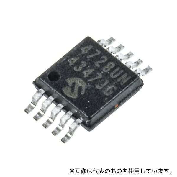 Microchip MCP4728-E/UN クワッド 12ビット DAコンバータ I2C 10ピン MSOP