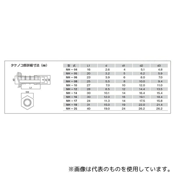 セミプロDIY店ファーストのアズワン NHM-0406 TEFEN ナイロン66 タケノコ継手 オスストレート 4mm×R1/8｜アングル3