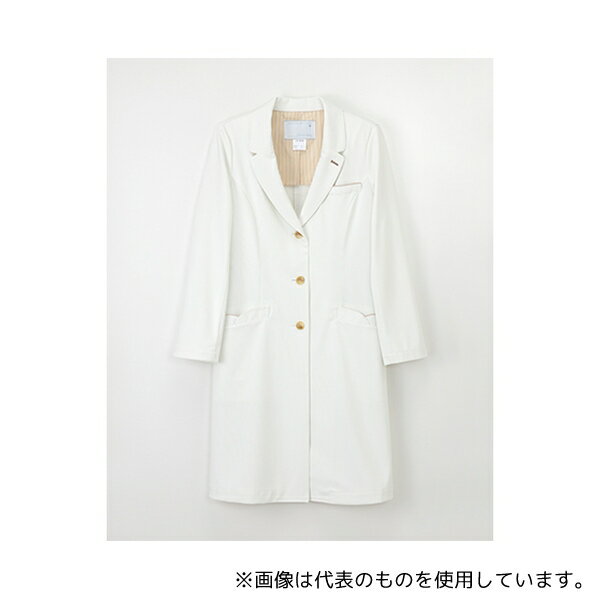 ナガイレーベン LH-6260 女子シングルドクターコート オフホワイト L