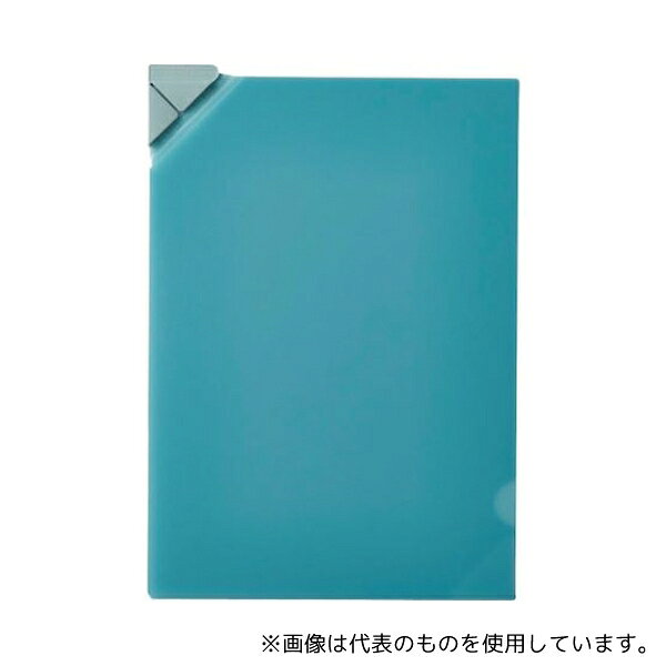 樂天商城 - キングジム 580T-B ナナメクリ ファイル (透明) アオ