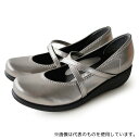 リゲッタ R35-GUM-L クロスベルトウェッジパンプス ガンメタ L(24.0~24.5cm)