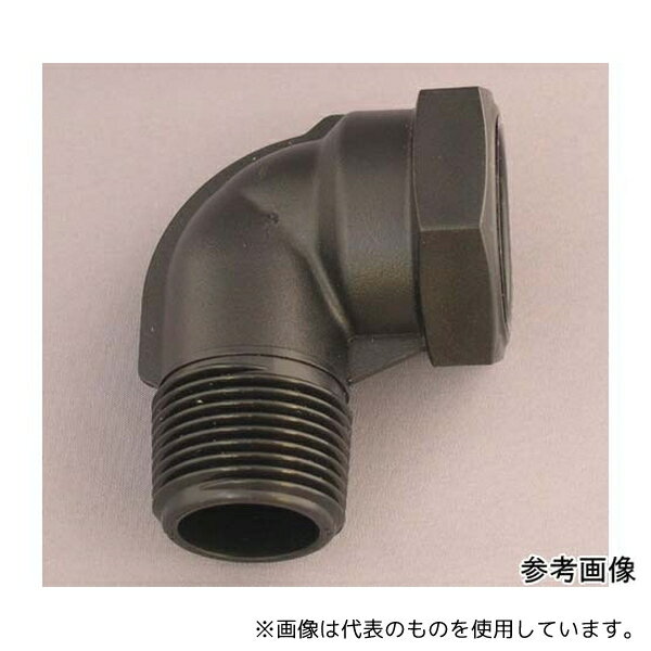 アズワン PMFE-12 PP ネジ継手 ポリオスメスエルボ R1/2×Rc1/2