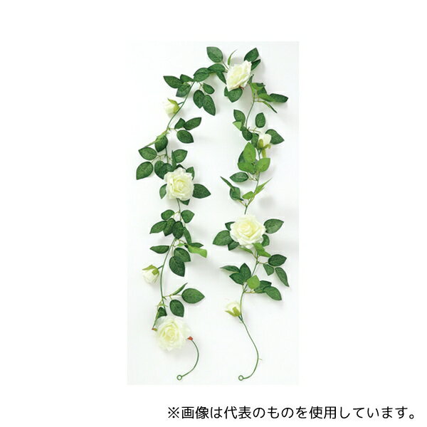 アーテック 75216 フェイクグリーン ガーランド バラ 白