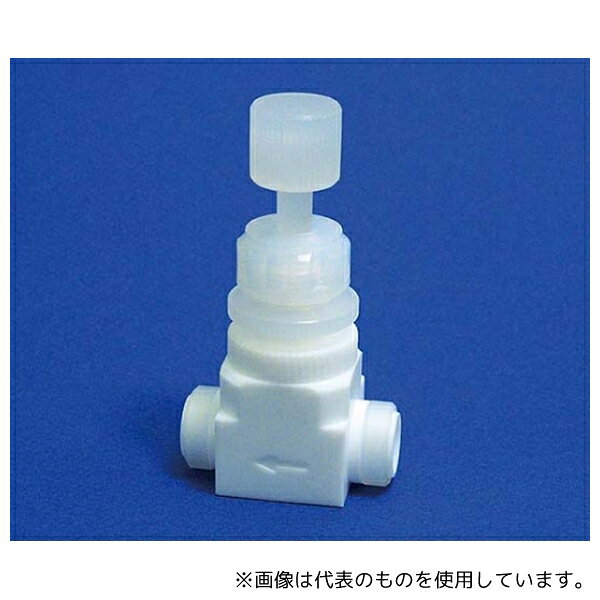 フロン工業 F-2030-001 PTFEメスニードルバルブ装置用水平型 Rc1/4