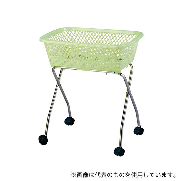 大信工業 DP-10C(1段) 脱衣カゴ キャスター付き グリーン 560×420×570mm