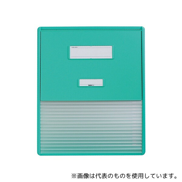 LIHITLAB HC114C-3 カードインデックス A3/A4(縦2面)15名用 グリーン