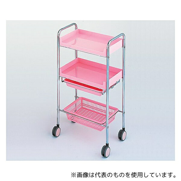 アズワン 11612 カラーセット台(C-161) ピンク 485×300×895mm