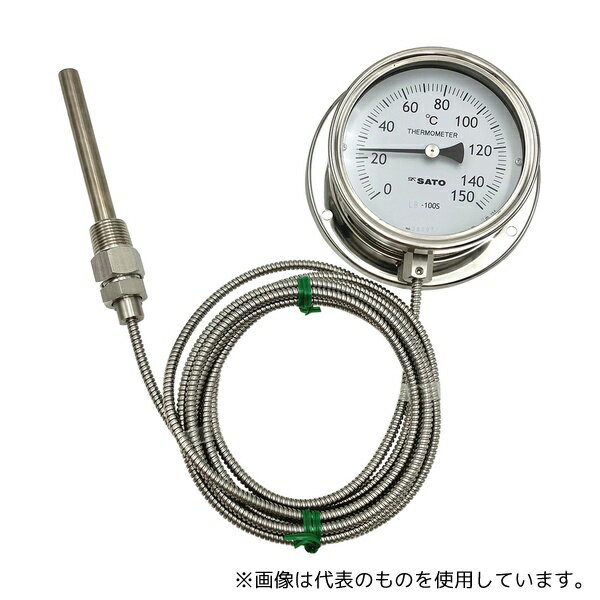 佐藤計量器製作所 LB-100S 隔測式温度計(壁掛式) 0〜150℃