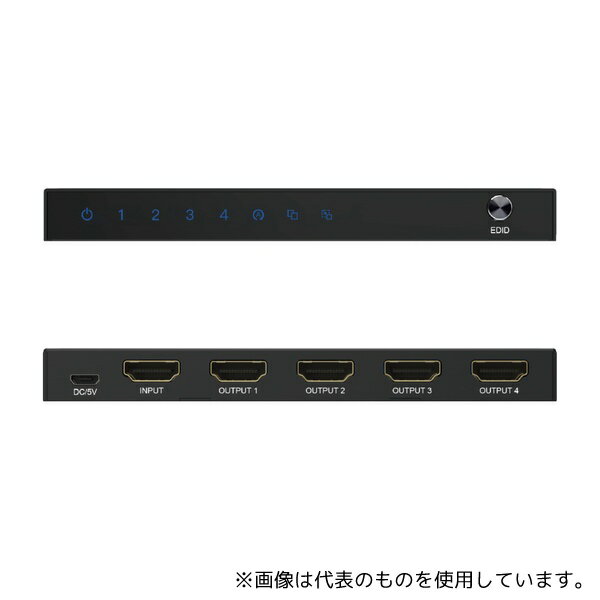 TEC THDSP14D-4K60S2 HDMI4分配器 136×60.9×14.2mm 4K60Hz対応 1入力4出力