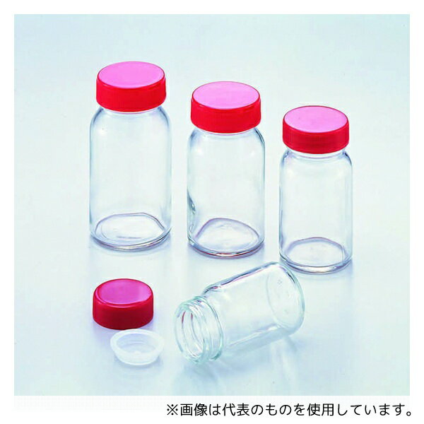 アズワン No.4 規格瓶(広口) 透明 37.5mL 100本入