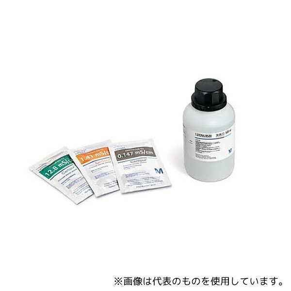 Merck 1.01557.0500 塩化カリウム溶液 (nominal 0.147 mS/cm) 導電率測定用参照液、 NIST及びPTBにトレーサブル (c=0.001mol/L) サーティピュア(R) 101557 500ML