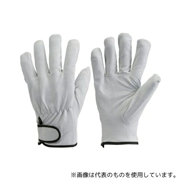 トラスコ中山 TYK-717-LL 豚革裏地付マジック止手袋 LLサイズ