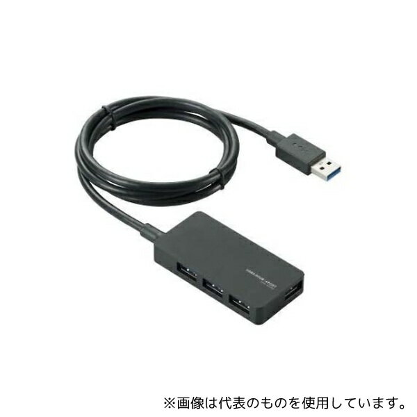 エレコム U3H-A408SBK USBHUB3.0 A408Sシリーズ ACアダプタ付 セルフパワー 4ポート ブラック
