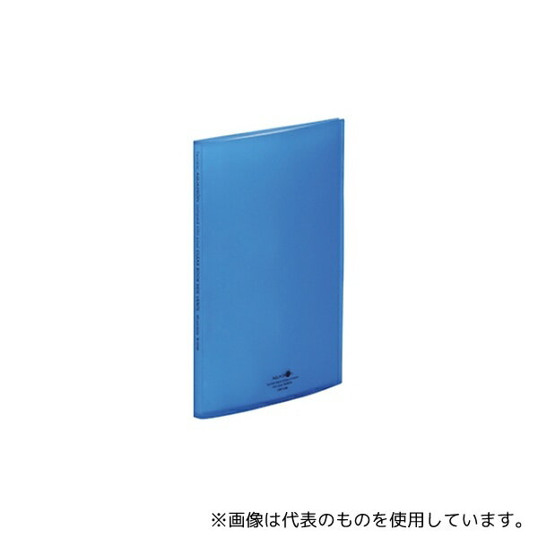 LIHITLAB N5040-8 AQUA DROPs クリヤーブック(サイドベンツ) 8青 N-5040