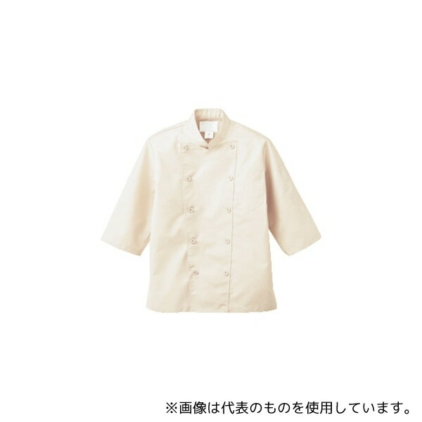 住商モンブラン 6-827 3L コックコート 男女兼用 7分袖 ベージュ