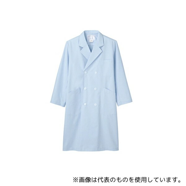 住商モンブラン 71-673 L 診察衣 メンズ 長袖W サックス