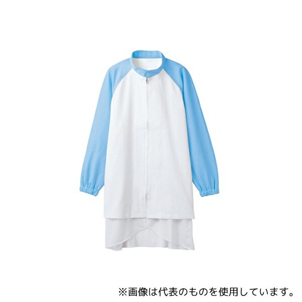 住商モンブラン 8-461 L ブルゾン 兼用 長袖 白/ブルー エコ