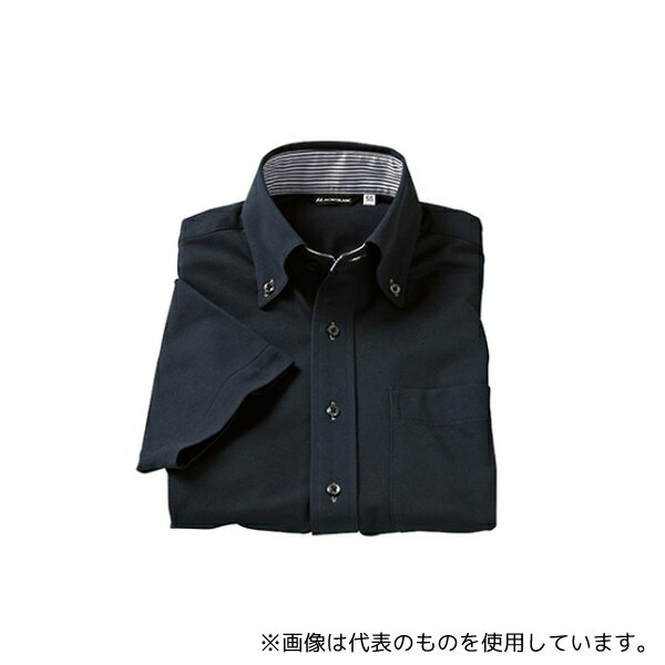 住商モンブラン ZK2712-1CB 5L ニットシャツ 男女兼用 半袖 黒