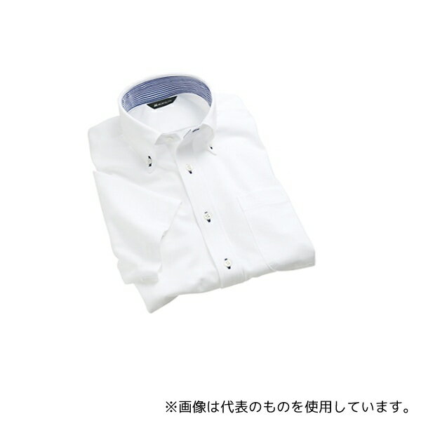 住商モンブラン ZK2712-2CB 5L ニットシャツ 男女兼用 半袖 白/ブルー