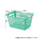 ストア・エキスプレス 61-379-3-2 買物カゴ(28リットル) パステルグリーン 1セット(10個入)