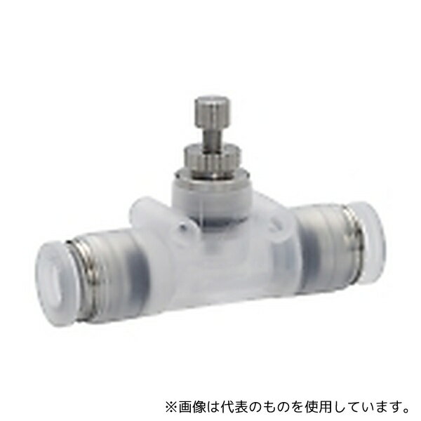 ピスコ PJNMU6 スロットルバルブPP 小型ユニオンストレートタイプ φ6