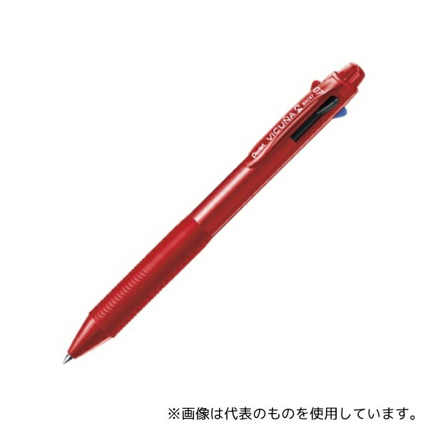ぺんてる BXC47B ビクーニャ4色 0.7mm 軸色:レッド インク色:黒赤青緑