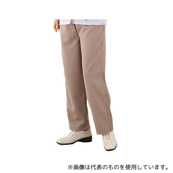 ケアファッション 39817 婦人脇全開ニットパンツ ベージュ LL