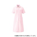 KAZEN 020-24 L ワンピース半袖 ピンクxホワイト L
