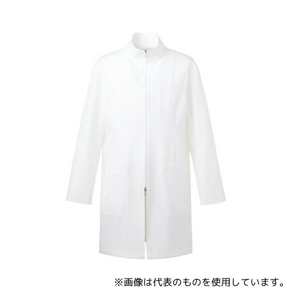 ●KAZEN 113-90 4L メンズハーフコート 白 4L