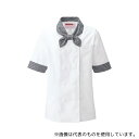 KAZEN 630-25 3L レディスコックシャツ ホワイトxギンガム 3L