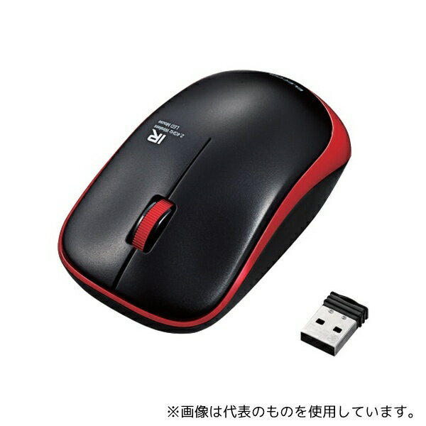 エレコム M-IR07DRRD 無線IR LEDマウス(3ボタン) レッド