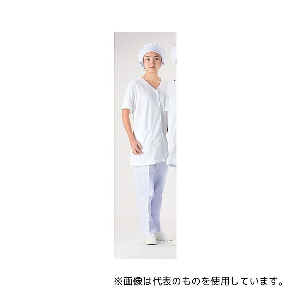 福田商店 NR-449 テクノファインコート 女子襟無し半袖白衣 L