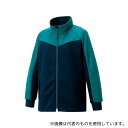 KAZEN KZN244-22 3L ジャージジャケット ネイビーxグリーン 3L