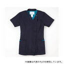 ナガイレーベン RF5122 女子スクラブ ネイビー+ターコイズ EL