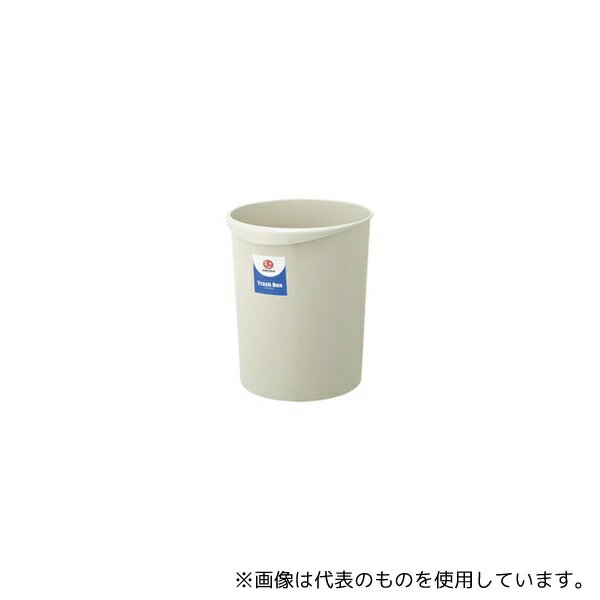 スマートバリュー N153J-G 持ち手付きゴミ箱 丸型 18.3L グレー